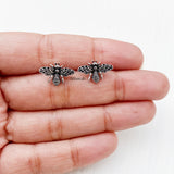 Silver Bumblebee Stud Earring