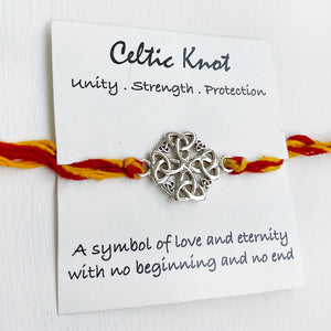 Silver Celtic Knot Rakhi