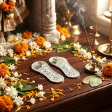 925 Silver Charan Paduka for Lakshmi Puja and auspicious home décor