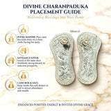 Silver Charan Paduka for home entrance and traditional Vastu décor