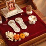 20.2 gram 925 Silver Charan Paduka for auspicious gifting