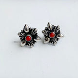 Silver Coral Stud