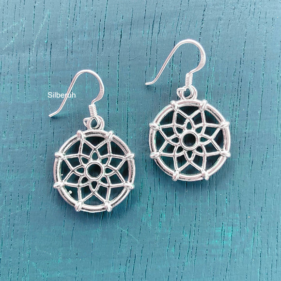 Silver Dreamcatcher Earring