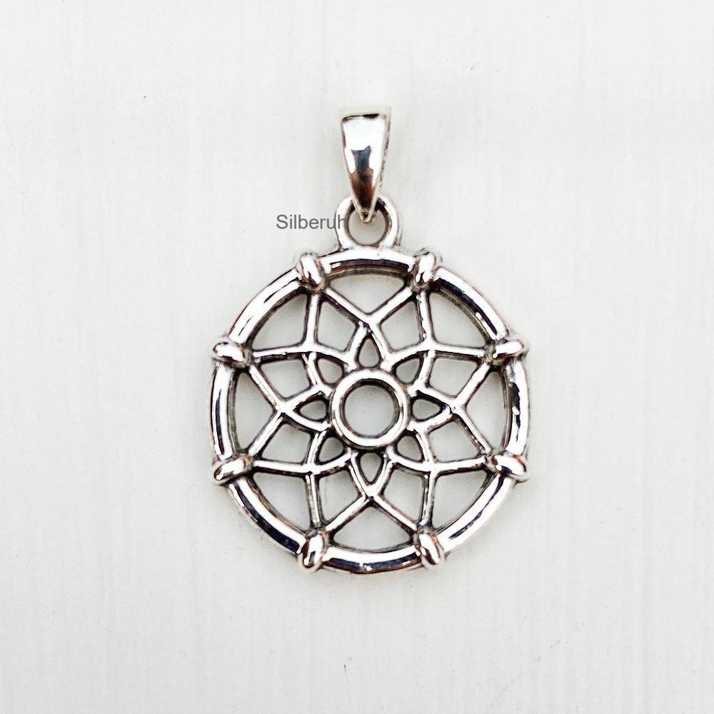 Silver Dreamcatcher Pendant – SILBERUH
