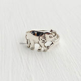 Silver Elephant Ring