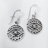 Silver Evil Eye Earring