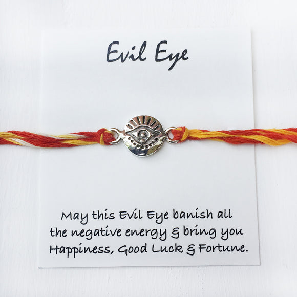 Silver Evil Eye Rakhi