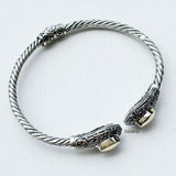 Silver Gold Intricate Kada