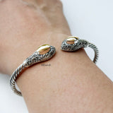 Silver Gold Intricate Kada
