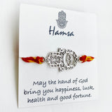 Silver Hamsa Rakhi