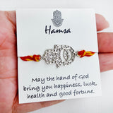 Silver Hamsa Rakhi