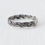 Silver Knotted Band Ring