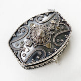 Silver Kumkum Trinket Box