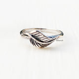 Silver Leaf Ring