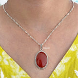 Silver Mookaite Jasper Pendant