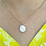 Silver Oval Locket Pendant