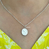Silver Oval Locket Pendant