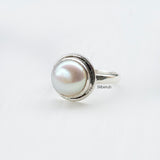 Silver Pearl Ring