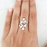 Silver Petal Ring