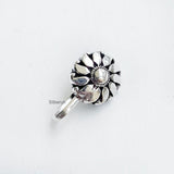 Silver Phool Nose Clip