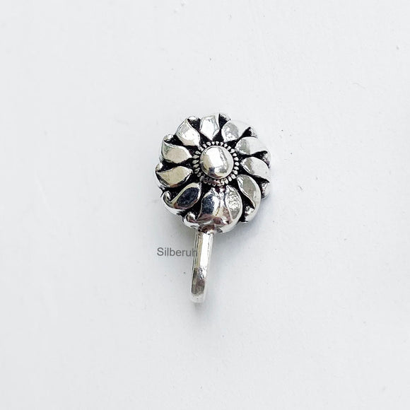 Silver Phool Nose Clip