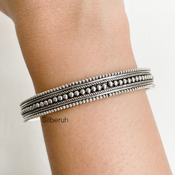 Silver Rava Kada Bangle