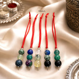 925 Sterling Silver Signature Beaded Lumba Rakhi for Bhabhi