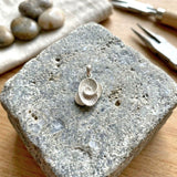 Nature-inspired spiral pendant made from 925 silver