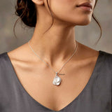 925 Silver Spiral Shell Pendant handcrafted in sterling silver