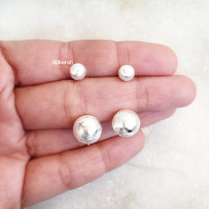 Silver Stud Ball Earring