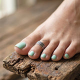 Silver Tribal Adjustable Toe Ring