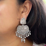 Silver Tribal Earring