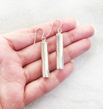 Silver Tube Earring
