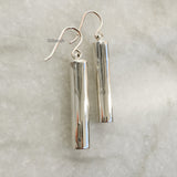 Silver Tube Earring