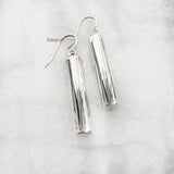Silver Tube Earring