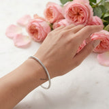 twisted silver bangle 925 sterling India