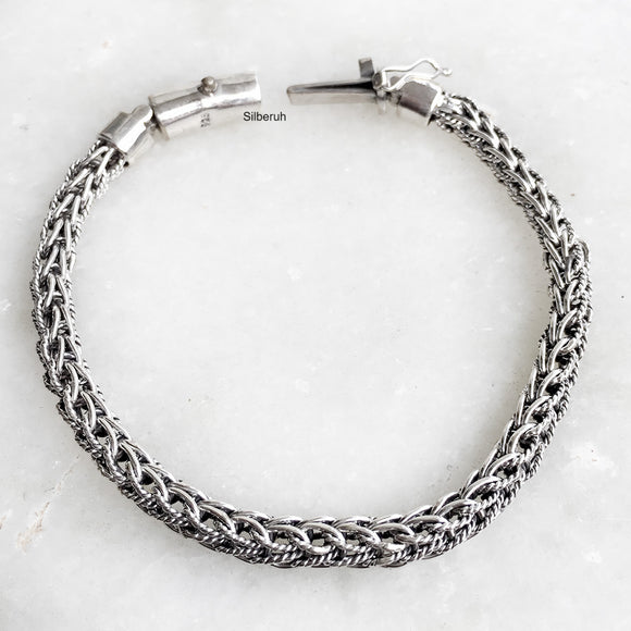 Silver Unisex Chunky Bracelet