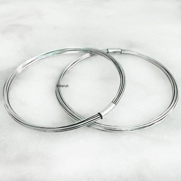 Silver Wire Bangle