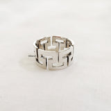 Silver 'T' Band Ring