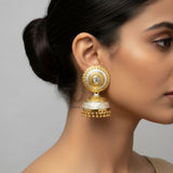 925 silver phool jhumka earrings India