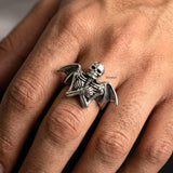 skull sterling silver ring for men and women