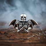 925 silver skull ring gothic design India