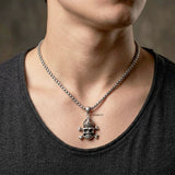 gothic skull pendant statement jewellery