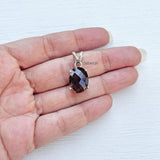 minimal sterling silver smoky quartz jewellery