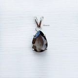 925 sterling silver smoky quartz drop pendant India