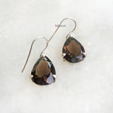 Smoky Quartz Silver Earring