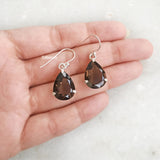 Smoky Quartz Silver Earring