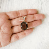 Smoky Quartz Silver Pendant