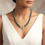 South African Turquoise Silver Necklace