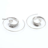 Spiral Silver Earring